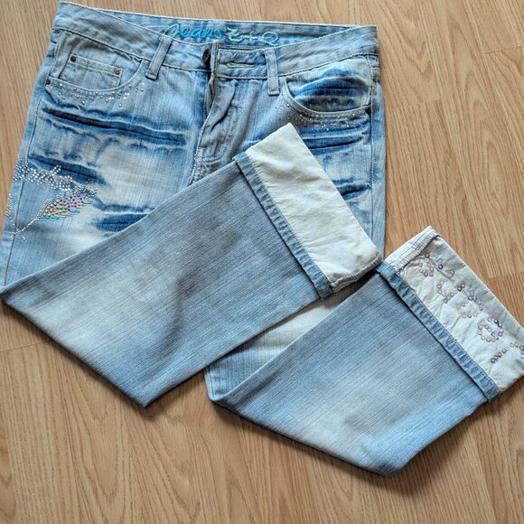 VTG Sequin Jean Capris - Picture 7 of 16